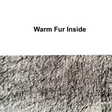 Black wool beanie cap with neck warmer muffler neck set for men and women