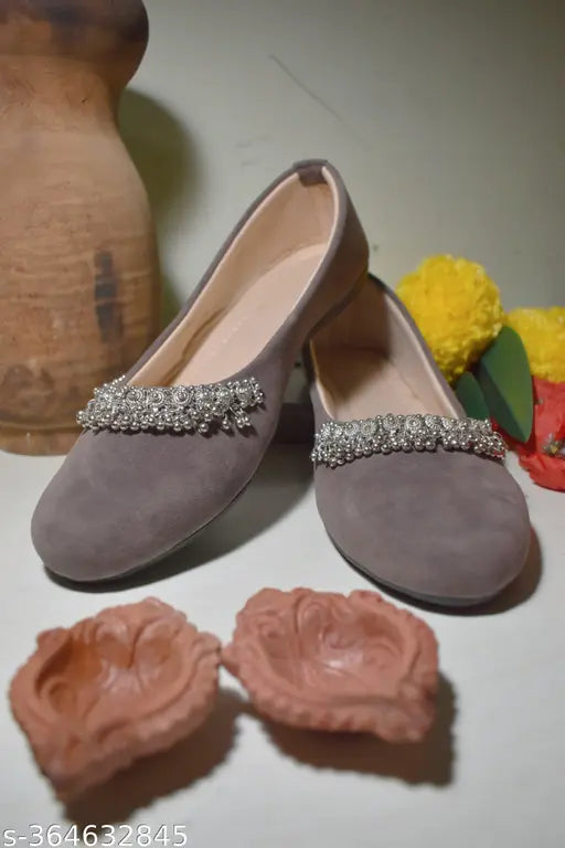 PU party ballerinas in solid red, Bootify Ghunghroo Belli BT05 from India