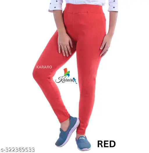 Stylish cotton-blend jeggings pack of 5 - Lightweight, trendy jeans for women, recycled OE fabric, various sizes available, made in India