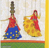 Rajasthani jaipuri bedsheet, 100% cotton, red & blue, floral design, double bed size.