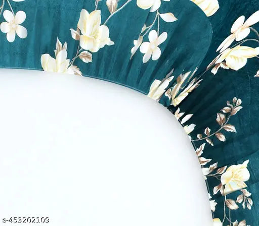 Premium winter fleece elastic fitted bedsheets in floral design - Cozy comfort for mild winters, perfect for double king size beds