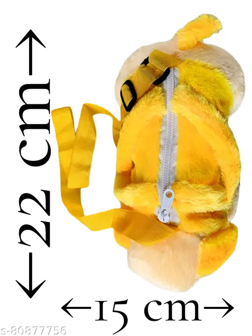 Classy kids sling bag, yellow material, 12 cm x 6 cm