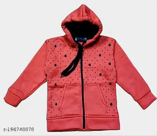 Tiny Souls Unisex Kids Grinder Hooded Zip Sweater (wool net), versatile topwear for casual or formal looks, color may vary