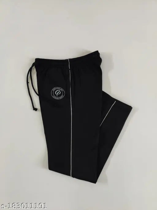 Black woolen ladies lower leg leggings, 3/4 length, high waist, black drawstring