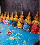 Nava Durga faces, Om fashion, religious, Hindu festival decoration
