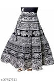 Vintage-style, cotton Jaipuri Sanganeri print maxi skirt with mandala hand block design, free size for women shopping on Meesho