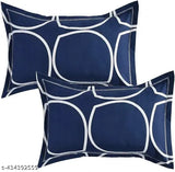 Glace cotton geometric double bedsheet set, 2 pillow covers (78x72+10, 28x18). Perfect fit for 8-inch high, 6x6 ft mattresses. Elasticated and machine washable