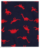 Navy blue dinosaur print sweatshirt, full sleeves, high-quality cotton for baby boys