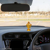 Gold-toned peacock religious idol, suitable for car dashboard, pooja room, office, home decor, or return gifts. Indian handcrafted peacock showpiece