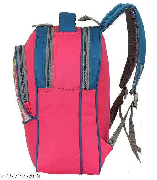 TORMEC waterproof polyester net school bag, featuring Barbie & Doraemon combo design for LKG/UKG/1st std students