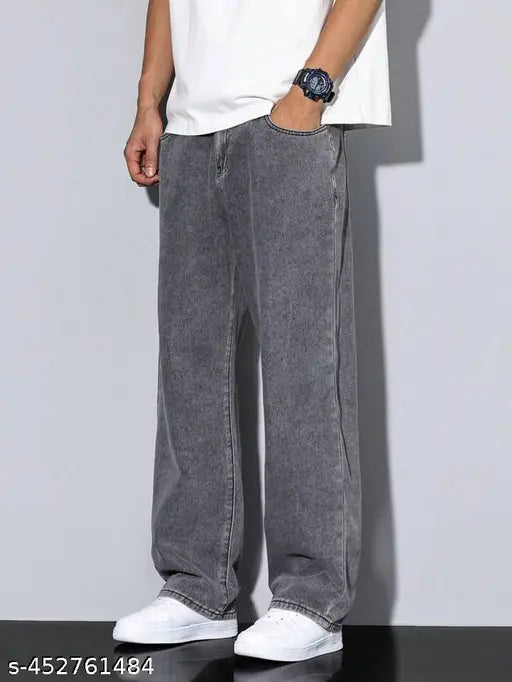 Grey baggy jeans