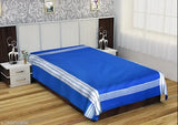 Blue Tuni Mani SPL 100% Pure Cotton Flat Sheets, Dust-Free Fabric, Size 50x90inches, Pack of 2