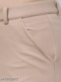 Solid cotton-blend cargo pants for women - Stylish, versatile, and comfortable clothing from India