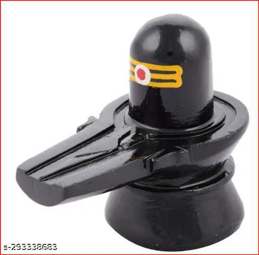 Handcrafted black marble Shivling idol for home puja, ideal for Shivratri Saawan Jalabhishekam