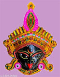 Metal handmade decorative Kali Mata wall hanging, intricate Indian artistry for home or office