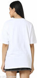 Black cotton blend oversize short sleeve crew neck T-shirt for women, BTS, 100% cotton