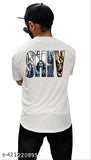 White polyester sports t-shirt with ShivMahakal sublimation printing, round neck, short sleeves