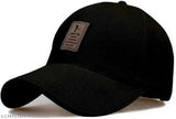 Adjustable cotton baseball cap, black and maroon for men and boys with printed net pattern - Indian brand Ediko