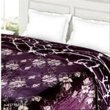 Microfiber floral all-season double bed blanket, ideal for AC rooms, easy & durable with reversible design, colors and designs may vary