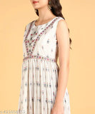 Silk blend sleeveless embroidered net gown, ethnic print fit & flare dress in silk blend fabric, size N (36-32-38-57-14), Indian origin