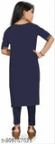 Fancy modern cotton kurti & kurtas combo for cute girls, self-designed long sleeve cotton outfits from India