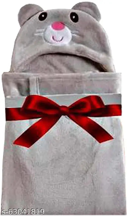 Microfiber self-design blanket for baby boys & girls, ideal for mild winter, 150 thread count, made in India