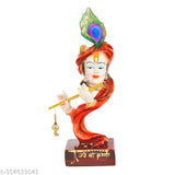 Modern Art Resin Krishna Idol, flute-playing, home decorative item (11.5x11.5x34 cm)