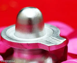 Silver Mercury Shivling, 32gm, Indian metal artifact, 3x3x2cm