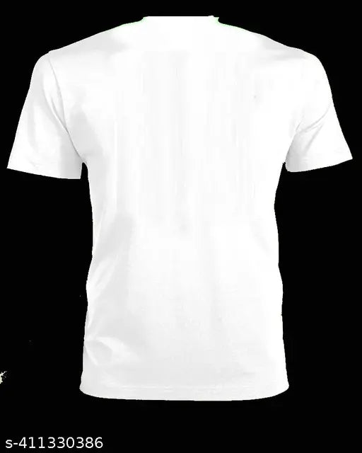 White printed net Lycra short-sleeve Nishad Ghamandii t-shirt, India origin