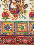 Georgette Bandhani saree with intricate embroidery work, 6 yards long
