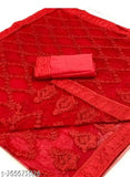 Fancy net saree with embroidered blouse, Indian handloom fashion accessory