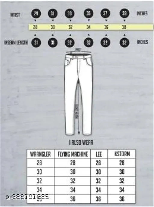 Denim, plain, BE BLACK men's jeans - Monk fit, size 30, India-origin