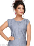 Sleeveless, solid cotton kurta with palazzo pants set for women - Stylish Indian attire made in India
