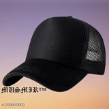 Solid color half-jali baseball mesh cap, high-quality unisex design, suitable for men and women, ideal for casual outings or sports activities