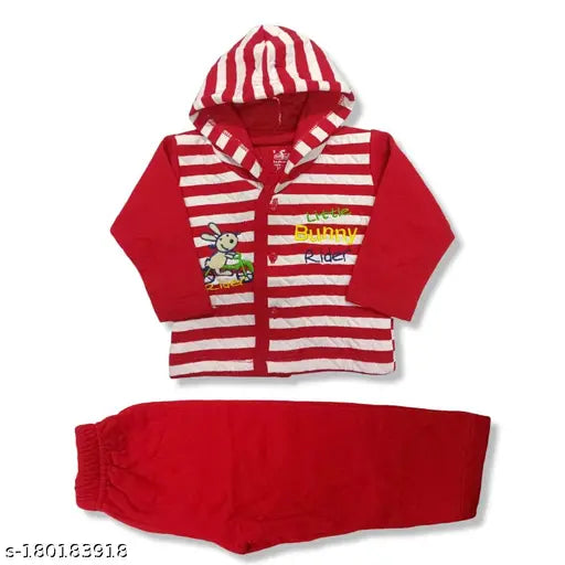 Wool unisex sweater set with cap in printed net design, 3-6 months size, Indian origin