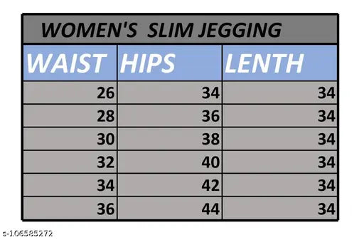 Women's Cotton Keep Running Printed Jeggings Pack Of 3(Size:-26 To 36)