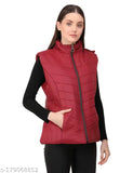 Nylon sleeveless jacket for women, trendy solid-colored design, perfect for biking and leisure