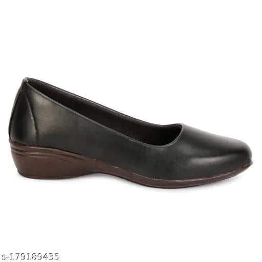 Synthetic leather, solid ladies heel, Indian-made latest design belly slip-on