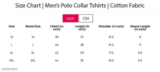 First Krush Multicolored Men's Polo Collar Cotton T-Shirt