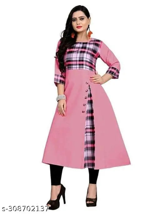 Pink cotton women's kameez kurta wedding wear