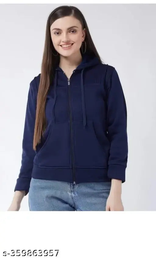 Fleece dyed/washed winter jacket with heavy pile fabric, long sleeves for men and women