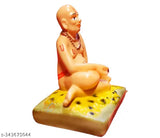 Marble Swami Samarth murti, Indian God Idol for car dashboard or study room, 3" size