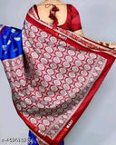 Royal blue Sambalpuri Mina Pasapalli saree with elaborate temple border and zari-woven buta pattern, ideal for traditional celebrations. Free size (5.5m saree length). Indian handloom artistry
