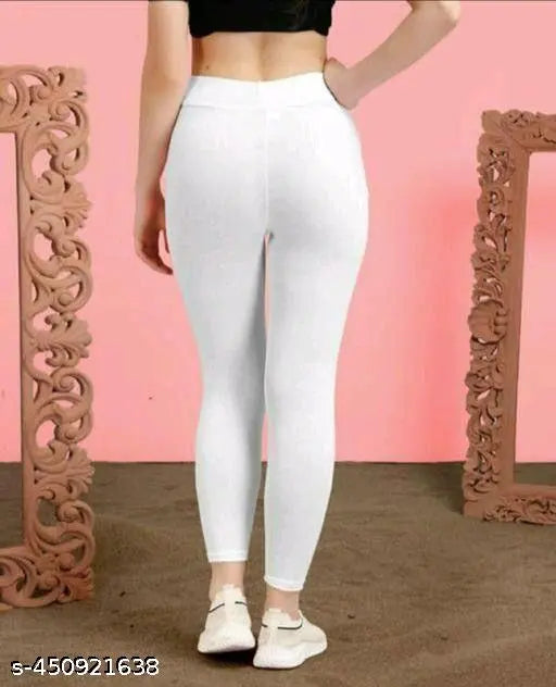 Cotton blend solid jeggings for women - pack of 1, sizes S to XXL
