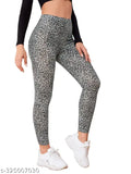 Printed Lycra ALISBA jeggings for women, size 26-36, with pockets - India