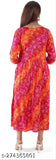 Womens rayon long a-line maternity anarkali dress with zipper feeding kurti for pre and post pregnancy
