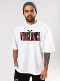 White polycotton men's superhero regular round t-shirt with printed design, short sleeves, size M (40in chest, 27in length). Made in India