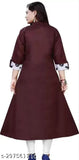 Burgundy long kurta