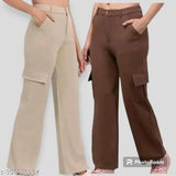Black high-waist wide-leg denim pants for women, featuring pockets and a loose fit in jogger style