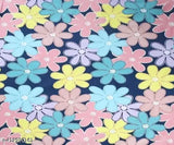 Yellow cotton king size fitted bedsheet with two pillow covers, ideal for summer, floral print, wrinkle-free, perfect fit